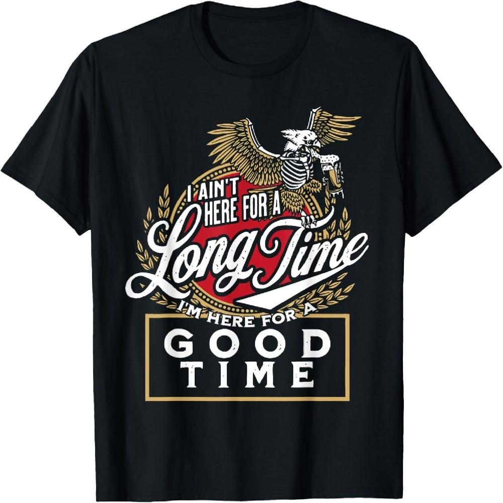Я здесь ненадолго, я здесь для веселья Футболка XXXXXL чёрный