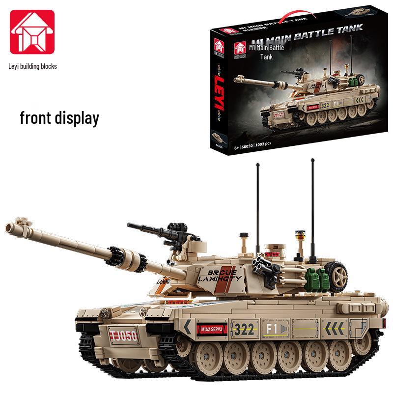 

LeYi Bricks 66050M1 Main Battle Tank Model - Educational Toy for Children and Students 40x29x5.5 cm [1kg]