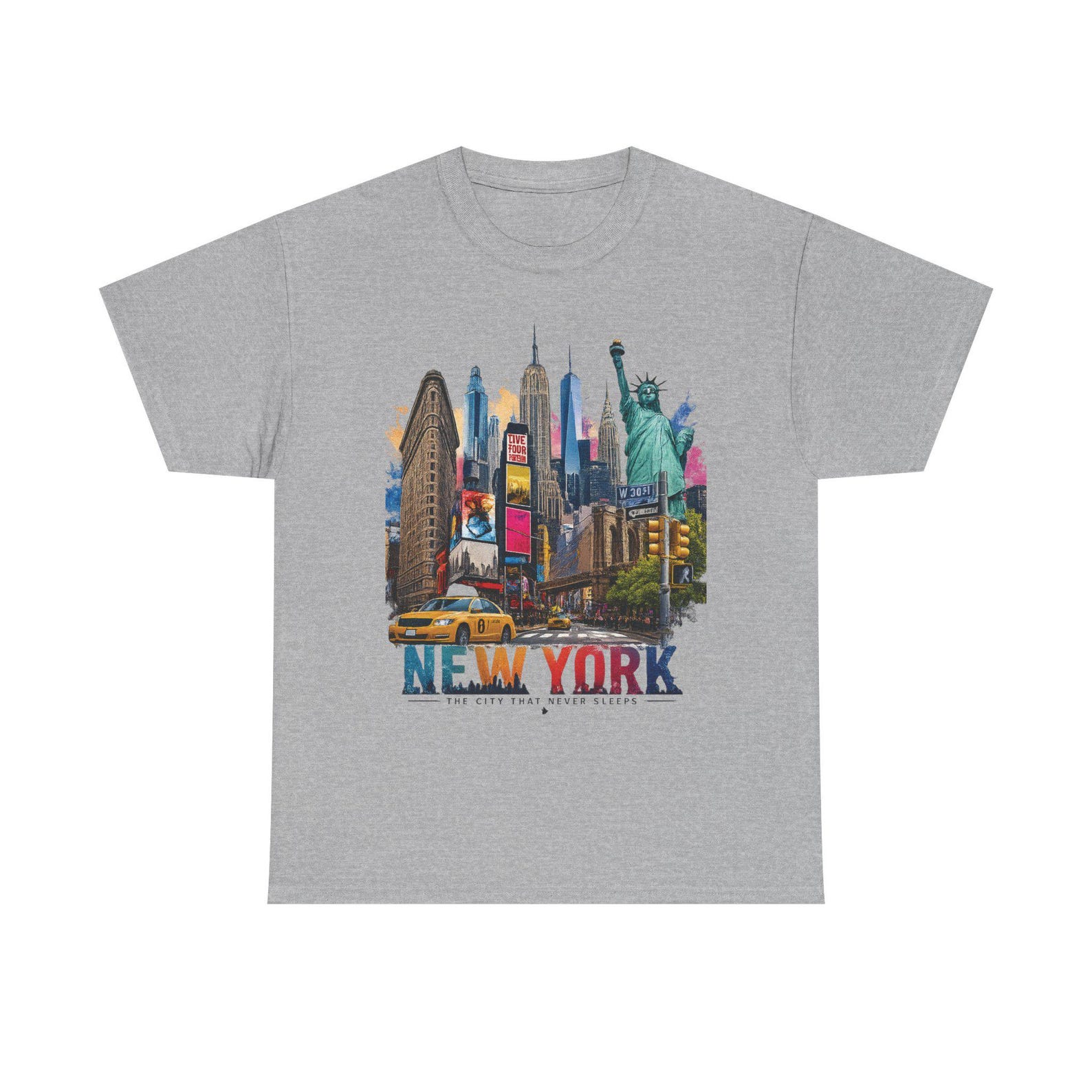 New York City Tee | Statue of Liberty, Flatiron, Taxi S