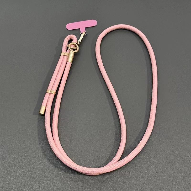 Nieuw Leer Mobiele Telefoon Universeel Lanyard Verstelbaar Diagonaal Lang Touw Schouderband Touw Mode Anti-Verlies Hangende Ornamenten Leather