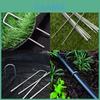 Durable Galvanized Steel U-shaped Garden Stakes For Securing Weed Barrier Fabric And Landscaping Projects