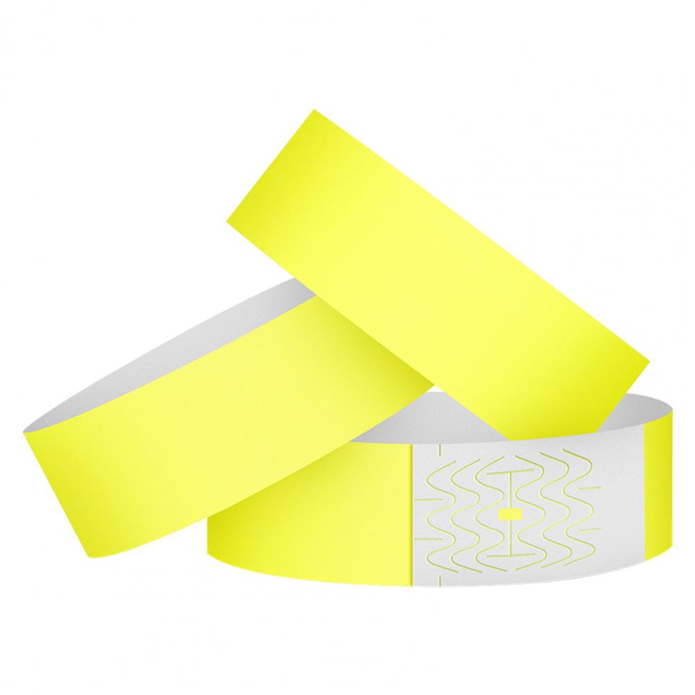 100Pcs Synthetic Paper Wristbands Disposable Waterproof Wrist Strap Event Identification Bracelets Removable Wristband Tape