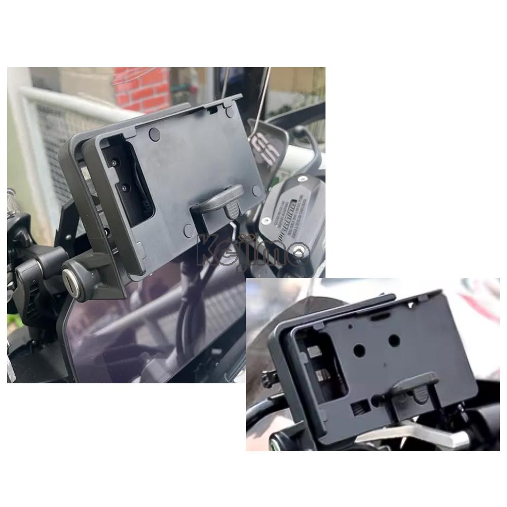 Für BMW F700GS F800GS F900XR F900R S1000XR R1200RS S 1000 XR Motorrad Kabelloses Ladegerät USB Navigation Handyhalter 12MM