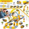 Children Electric Track Toy Car Engineering Minin Car Set Kids Puzzle Boy Toys Track Car Anti-gravity Track Train Gift for Kid