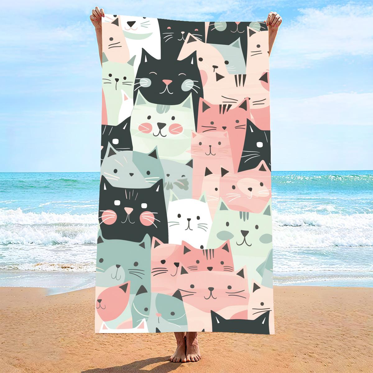 

Пляжное полотенце с цветными бабочками. Портативное быстросохнущее двухстороннее бархатное банное полотенце с принтом. 80 * 160CM (spot sale)