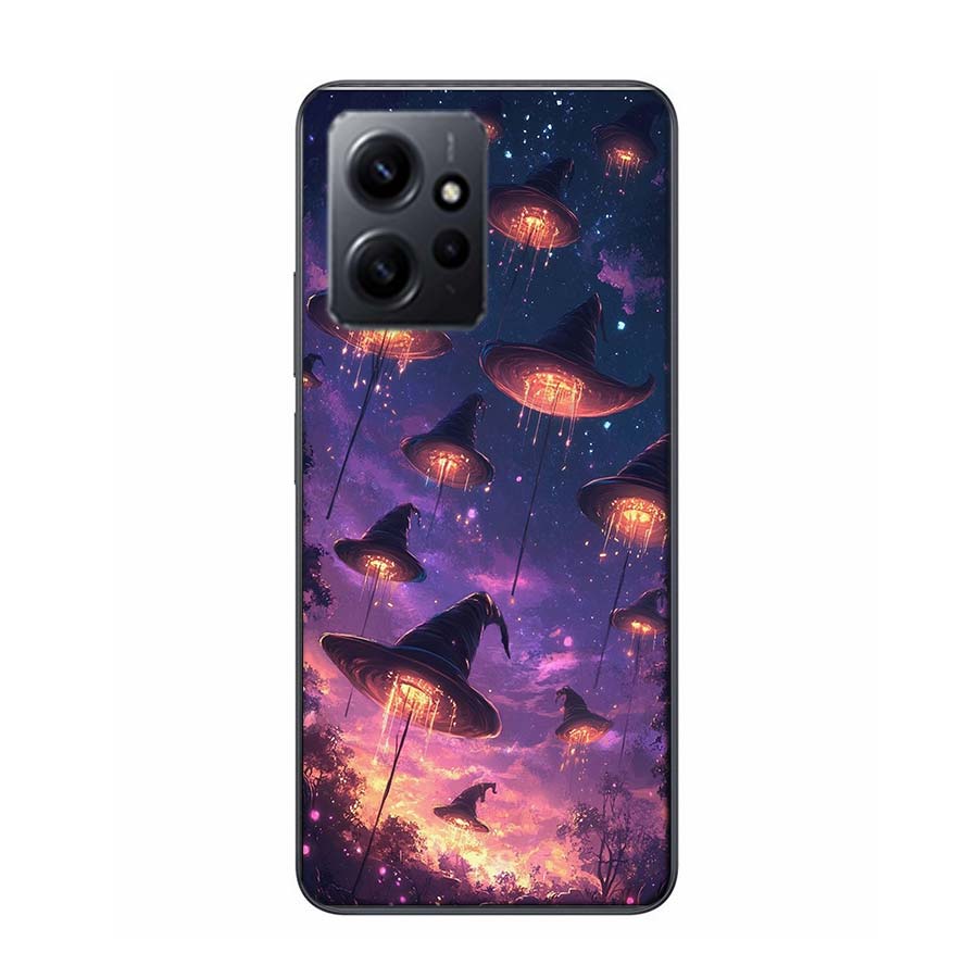 Halloween Wizard Hat Horror Fun Phone Case For Redmi Note 14 15 Pro 5G 13 12 Pro Plus 11 11T 11E 11S 10 Pro 10S 9 9S Cover Cell