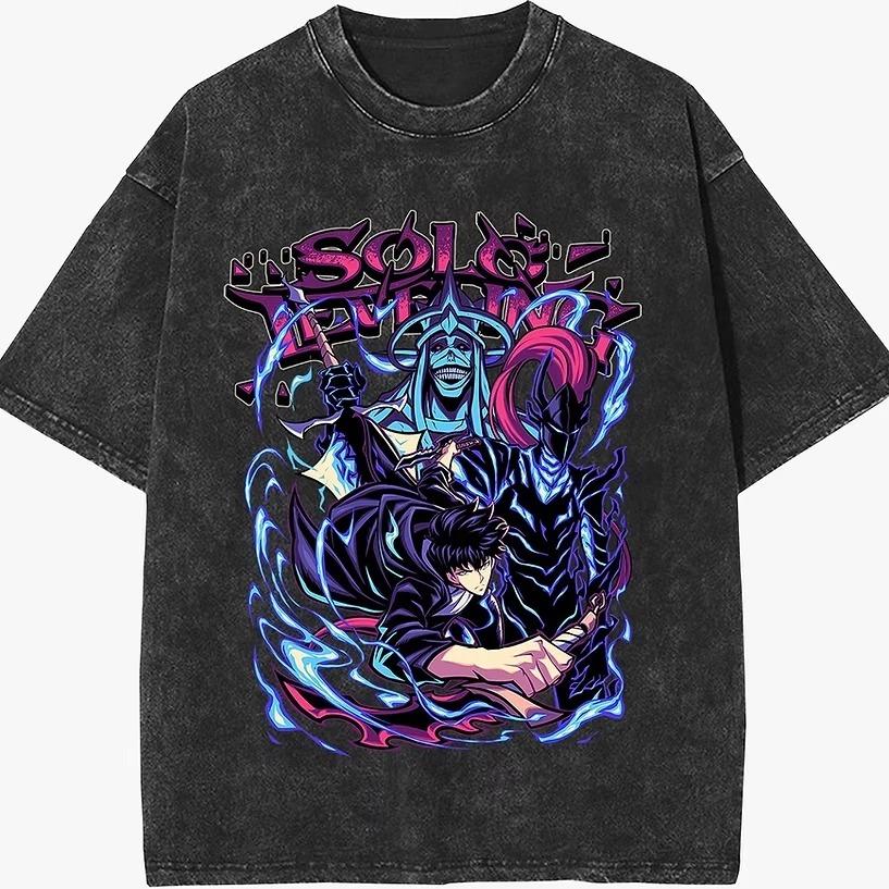 That Time I Got Reincarnated as a Slime Tensei Shitara Slime Datta Ken Rimuru Tempest Battle Form Graphic Print Vintage Washed Distressed