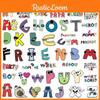 100pcs Alphabet Lore Poppy Roblox Sticker Waterproof Decor Baby Educational Gift