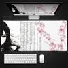 Černobílý Anděl Podložka pod myš Velká Herní PC Anime Krásná Dívka Podložka na stůl XXL Kreslený Laptop Klávesnice Herní Příslušenství Kancelářské Nastavení
