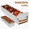 Rechteckige Kuchenform Aluminiumlegierung Tiramisu Dessert Herstellungsformen Käsekuchenform Brotlaibform Backwerkzeug Küchenzubehör