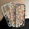 Ins Girl Floral Rabbit for iPhone17 Mobile Phone Case Apple 15/16 Cute 13 Fresh 12 Color Edge 14