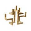 Modern Metal Candle Holder - Home ESPRIT - Gold - 38x12x29 Cm - Multicolored - Contemporary Design