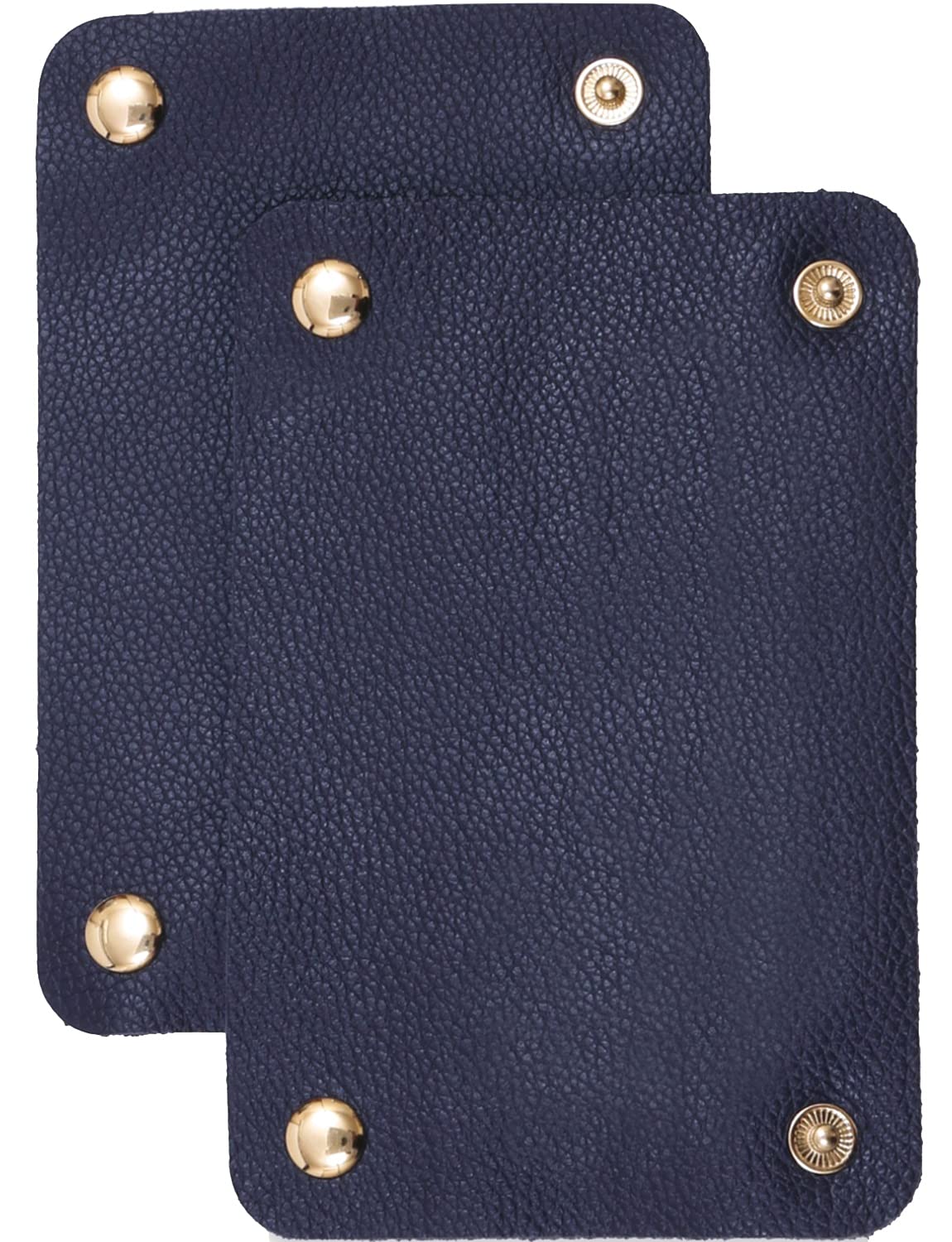 

Genuine Leather Handle Set of with Grips for Tote One Size Fits Dark Navy [BLUE SINCERE] Covers, 2, Non-Slip Bags, All, (HC1)