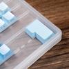 Tydligt förvaringsfodral för tangentbordstillbehör Anti-halkbas och dammtålig design för mekaniska tangentbord Keycap