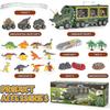 Dinosaur Truck Toy set With Light And Sound, music Dinosaur track toy kit