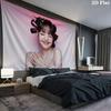 LISA Wall tapestry, aesthetic printed fabric blanket, suitable for bedroom, living room, and home decor.