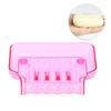 Bathroom Soap Dish with 2 Suckers Bright Color Wall Mounted Soap Holder Storage Tray for Shower Glass Ceramic Stainless Steel