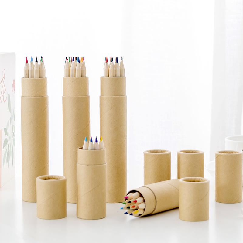 

Creative 12-Color Beginner Colored Pencils for Kids - Ideal for Drawing and Doodling with Custom Logo Printing Short Barrel, 12 Pieces