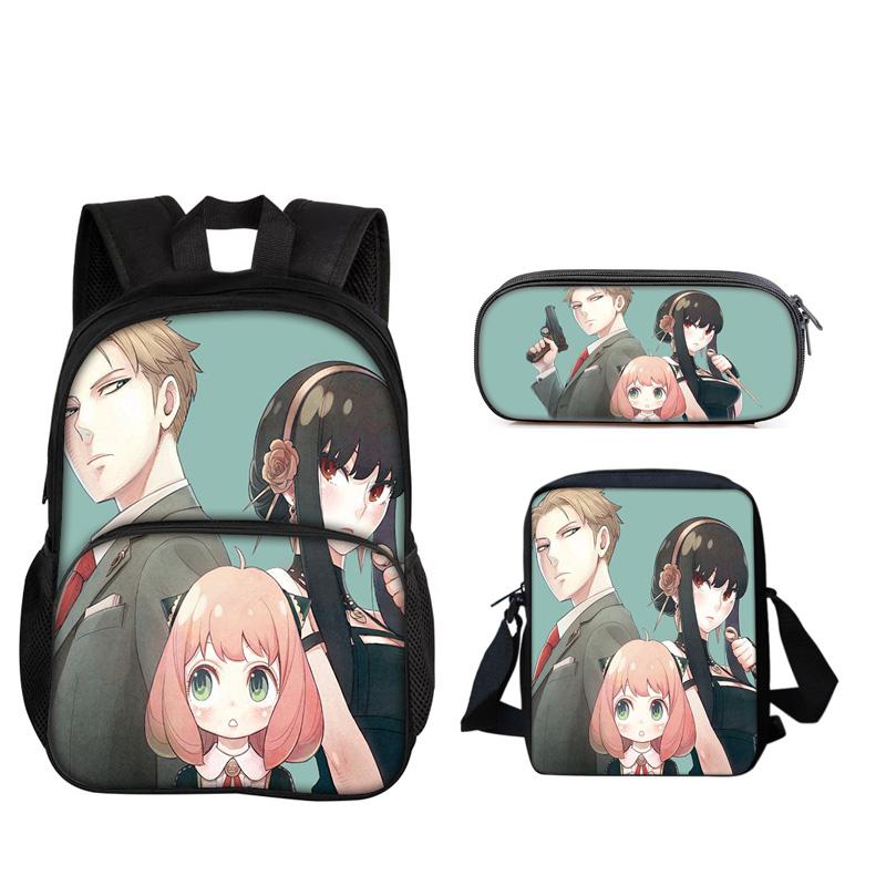 3pcs Set Knapsack for Boys Girls Best Gift Regretevator Gnarpy Child School With Lunch Box Pencil Bags School Pupil Bags