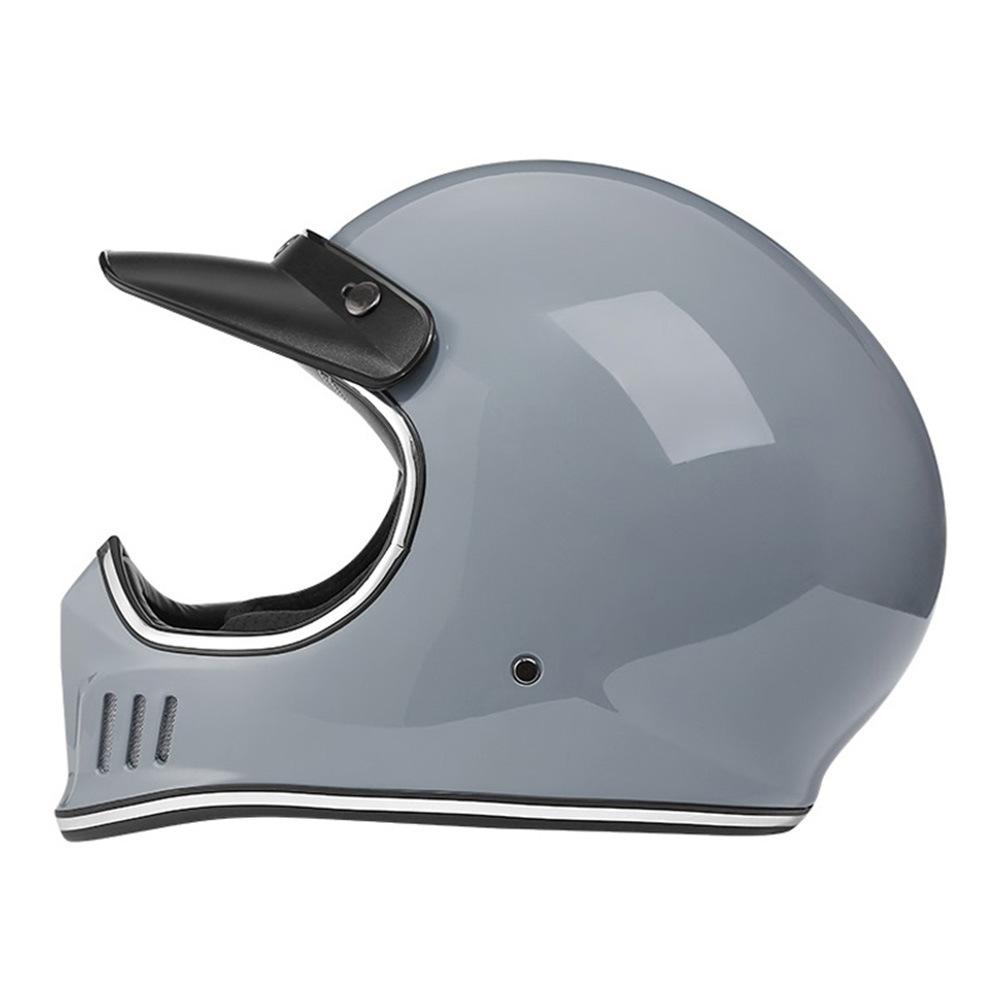 Retro-style full-face helmet for all seasons Motorcycle helmet Full-face bicycle helmet DOT