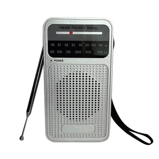 Portable AM/FM Radio with Speaker Clear Stereo Sound Battery Powered Handheld Radio with 3.5mm Headphone Jack