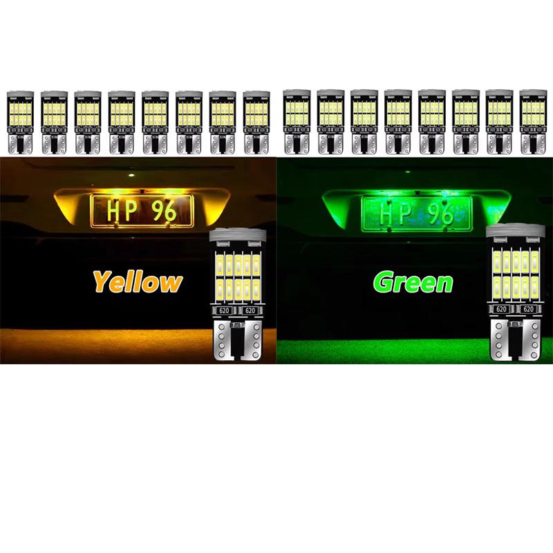 8-16PCS T10 W5W LED Bulb CANBUS No Error 12V 4014-26SMD 400LM 6500K Super Bright White Car Interior Dome Door Maps Trunk Lights