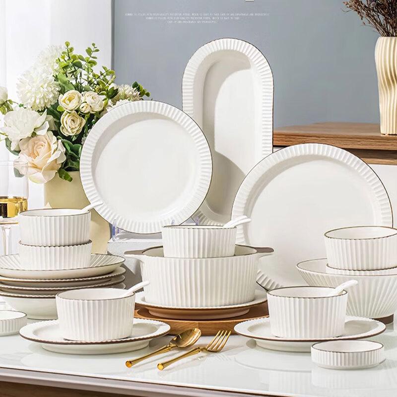 Айлан Хуйцзя Чунь Сиян Подглазурный Керамический Столовый Сервиз 56-Piece Set (10-Person)