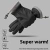 Touch Screen Winter Gloves for Men Outdoor Cycling Sports Running Motorcycle Ski Fleece Non Slip Full Fingers Warm Gloves