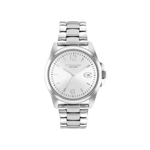 

COACH GREYSON watch, silver, bracelet