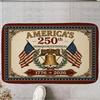 America 250th Anniversary Doormat Liberty Bell Patriotic Entrance Rug 1776- Non-Slip Welcome Floor Mat