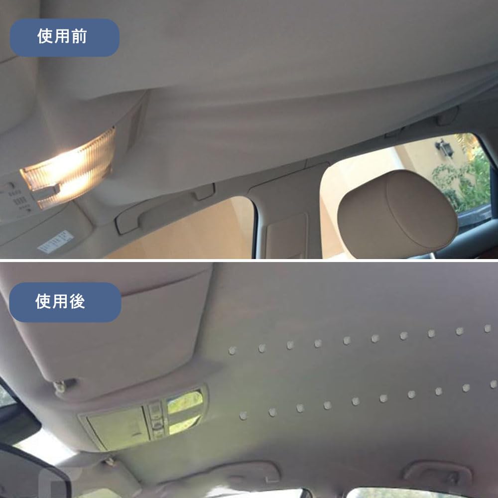 Car Ceiling Repair Kit 60 Pcs Car Ceiling Repair Rivets Headliner Repair Buttons Retainer