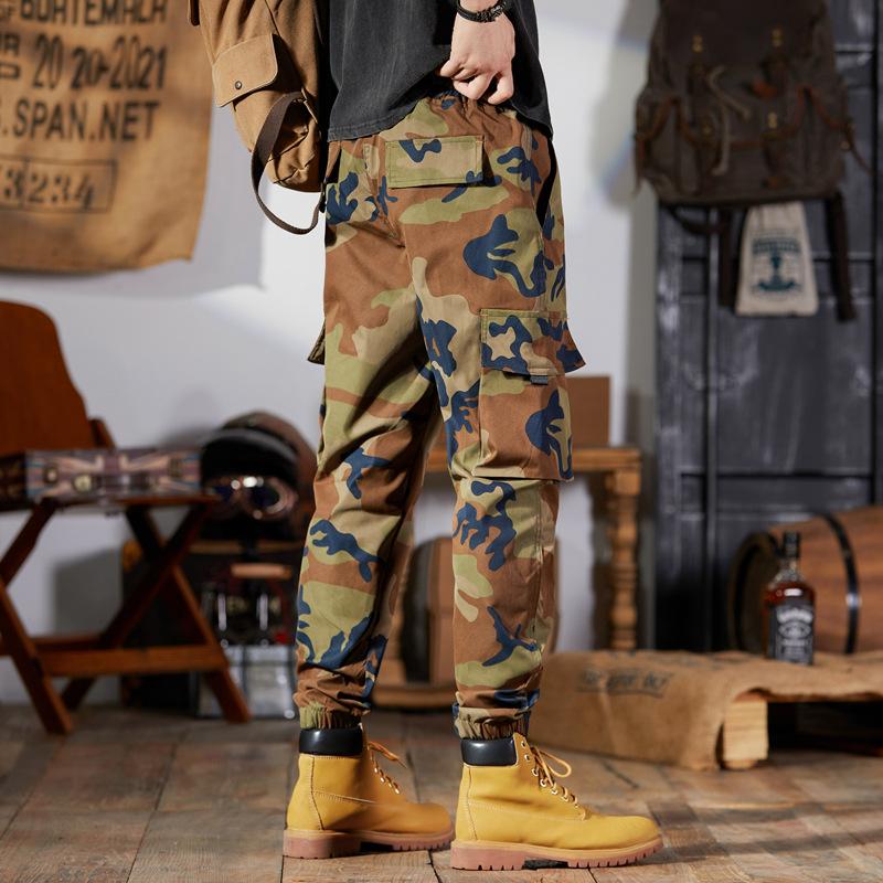 Men's Multiple Pockets Cargo Pants Overalls Outdoor Sports Trousers