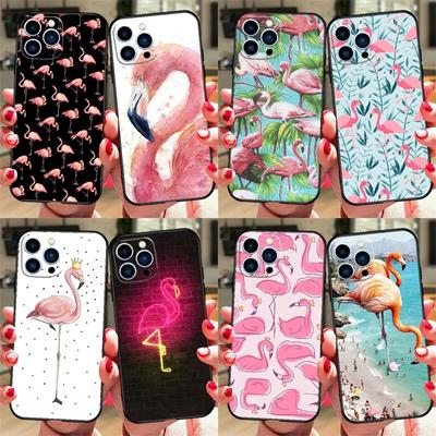 Custodia per telefono rosa fenicottero rosso per iPhone Samsung Galaxy Redmi Xiaomi Oppo OnePlus Nota SA 7 8 9 10 11 12 13 14 20 21 22 23 53 54 Pro Max Plus Ultra