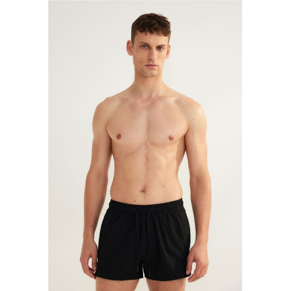 H M Seersucker swiM sHorts Black