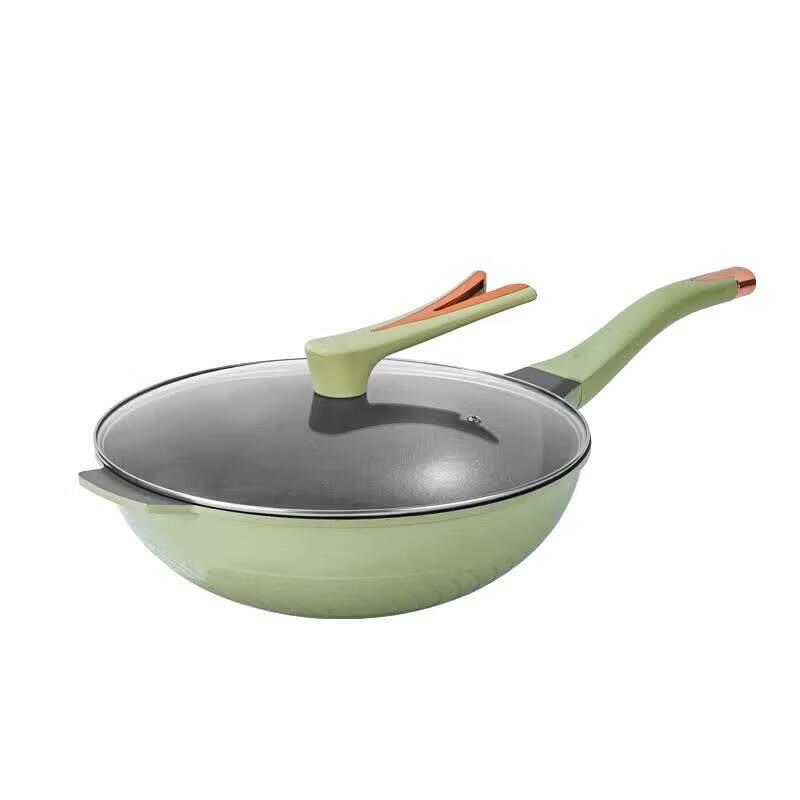 Xiangrui Bamboo Green Elegant Titanium Non-stick Pot