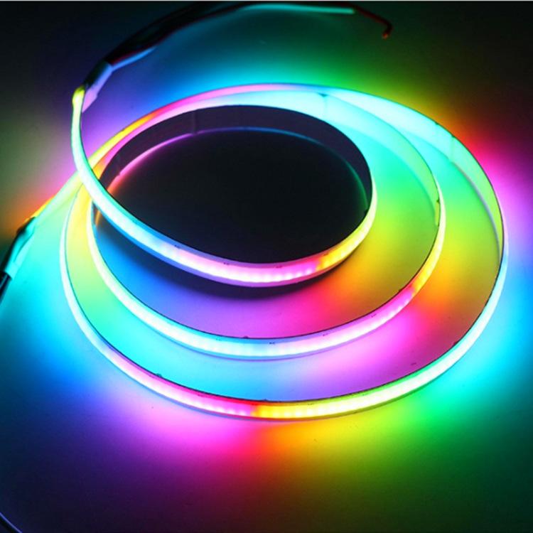 5M WS2811 RGBIC COB Addressable LED Strip Lights,160 or 576leds,DC12V/5V,Dream Color Flexible TV BackLight Room Party Decoration