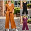 Elastic Waist Cotton Linen Loose Casual Pants for Women - Spring/Summer Collection