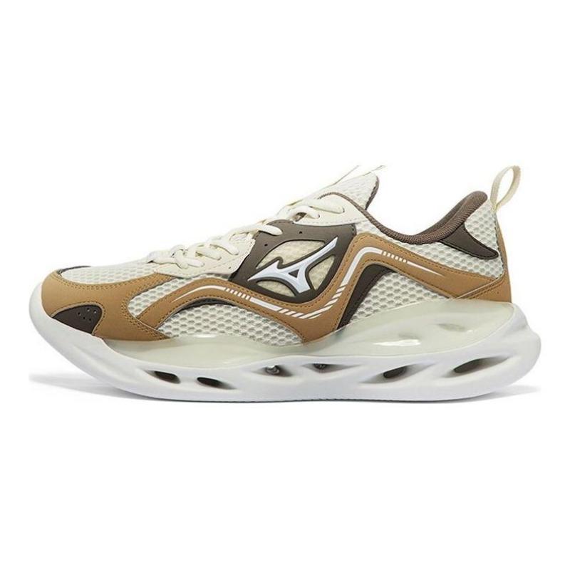 Mizuno KOI 1.5 Unisex Low-Top Casual Running Shoes White Brown D1GH220405 40.5