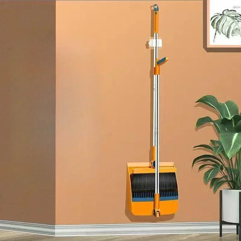 Thickened Plus-Sized Folding Rotating Broom Non-Viscous Set Dustpan Combination Increase Thickness Make It Easy To Hang Brooms