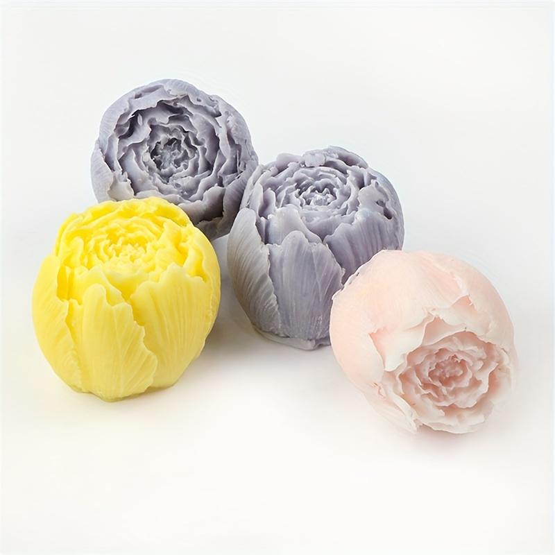 [Kreatives Backen] Florale Silikonform | 1 Stück | Flexibles Silikon | Kreative Backwerkzeuge | Dessertzubereitung | Rosen- & Pfingstrosen-Designs