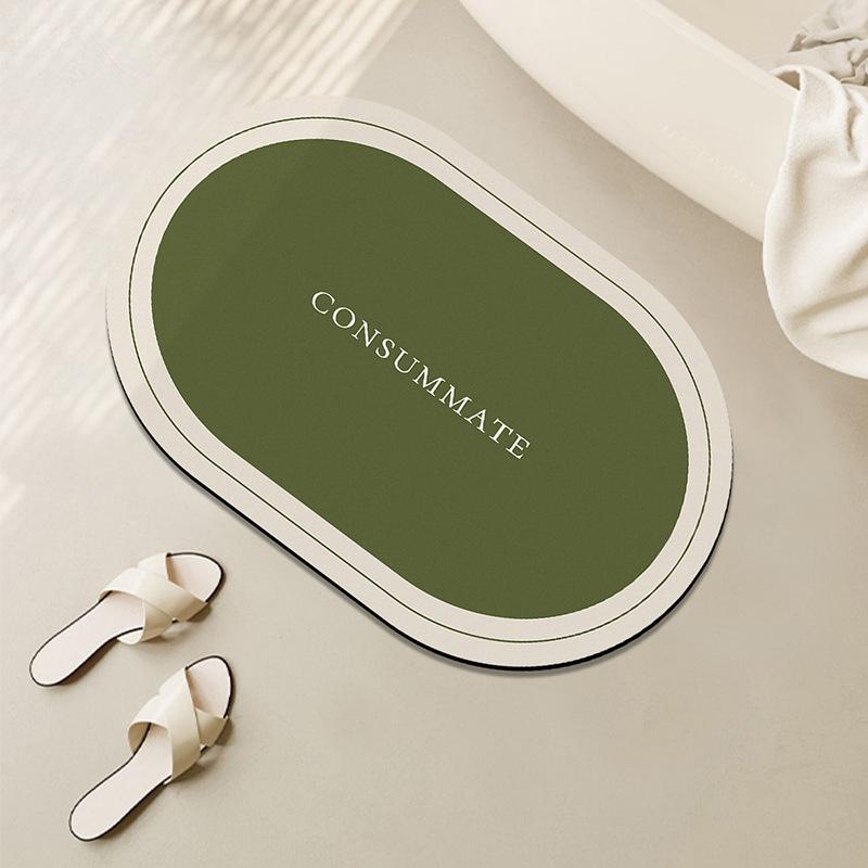 Badezimmer Saugfähige Bodenmatte Toilettentürmatte Rutschfeste Fußmatte Toilette Kieselgur Schnelltrocknende Fußmatte Weiche Matte