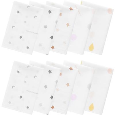Mom's Nature Baby Bamboo Embossed Handkerchief 5 Types X 2p Set, Korean Baby Products