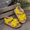 Girls' Floral Sandals Cute Princess Style Soft-Sole Sweet Shoes for Toddlers Cute Girls Shoes Casual Girls Shoes