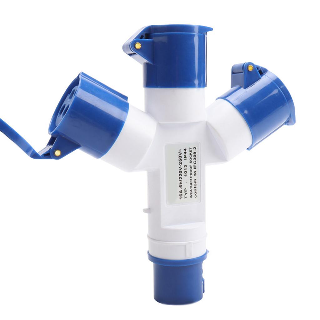 16A 2/3 căi Splitter rezistent la coroziune Adaptor de conectare la rețea electrică pentru rulote și caravane