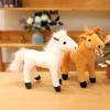 Real Foal Plush Toy White Horse Black Horse Sweat Blood BMW Children's Plush Toy Ornaments Thousand-mile Horse Doll