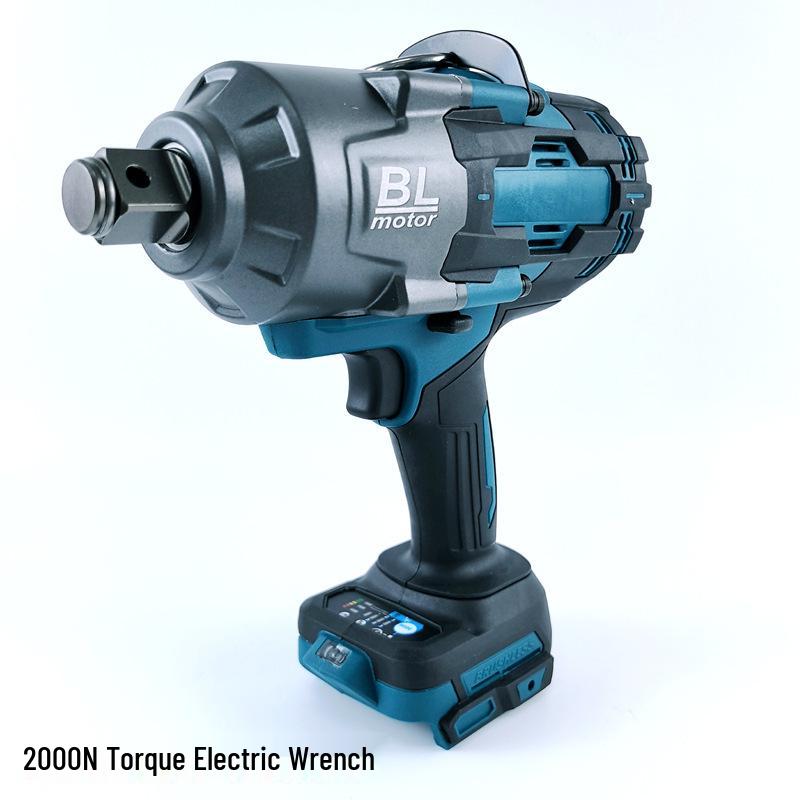 Makita-Style High Torque Brushless Electric Impact Wrench with Rechargeable Battery for Auto Repair & Scaffolding