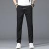 Autumn And Winter New Style With Plush Thickening/Regular Men'S Sports Elastic Waist Casual Pants Straight Leg Small Leg Pants Warm Elastic Slim