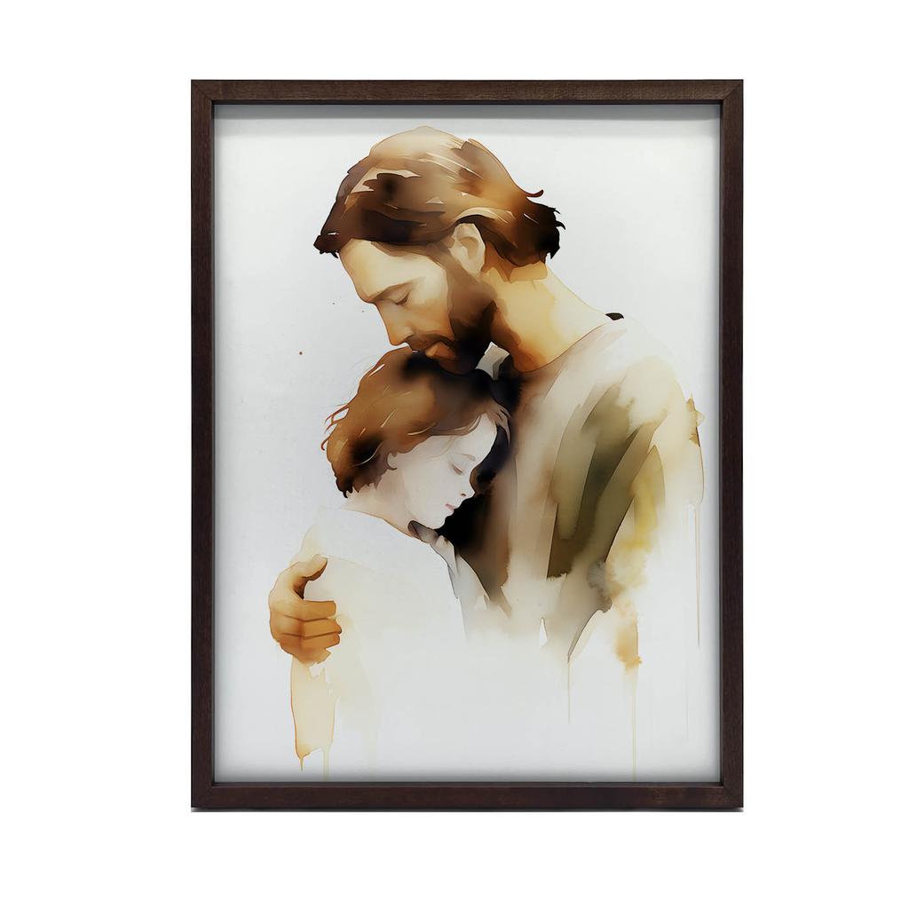 Miłość Boska - Jezus Przytulający Chłopca Miłość Boska - Jezus Przytulający Chłopca, 50X70 Cm, Bez Ramy, Papier Matowy 230 Gsm