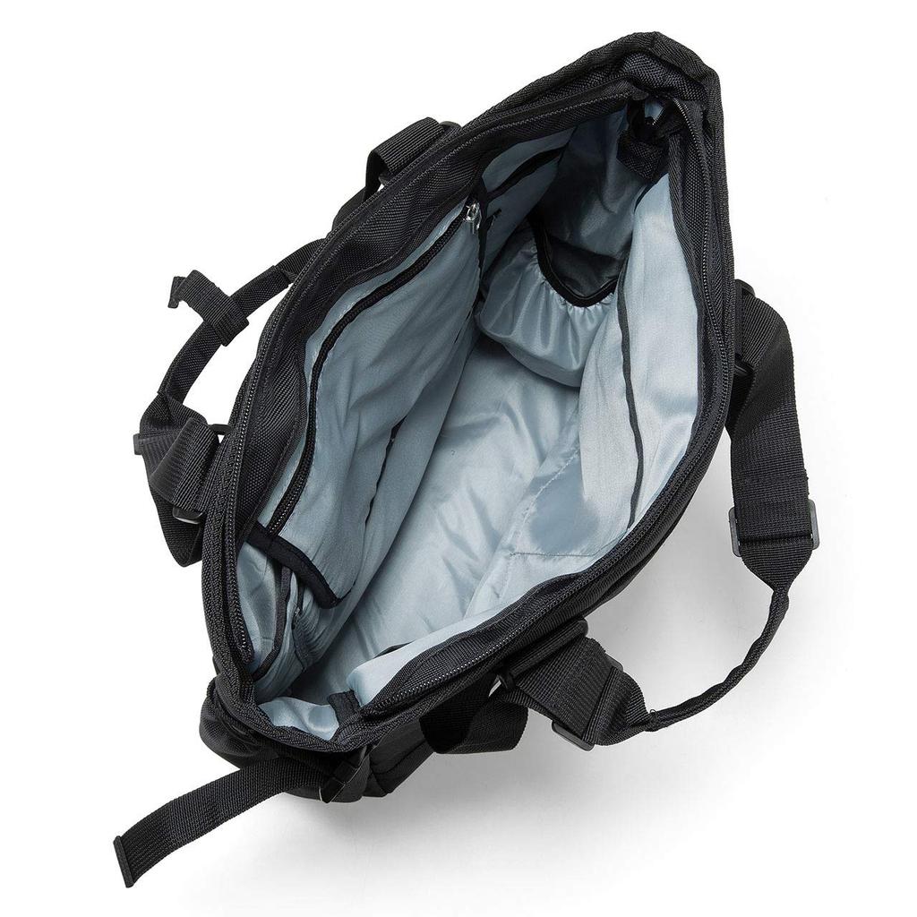Sanwa Direct 3-Way Tote Bag, 15 Pockets, A4/15.6-inch Laptop Storage, Adjustable Handle Length, 200-BAG172BK (1 Bag)
