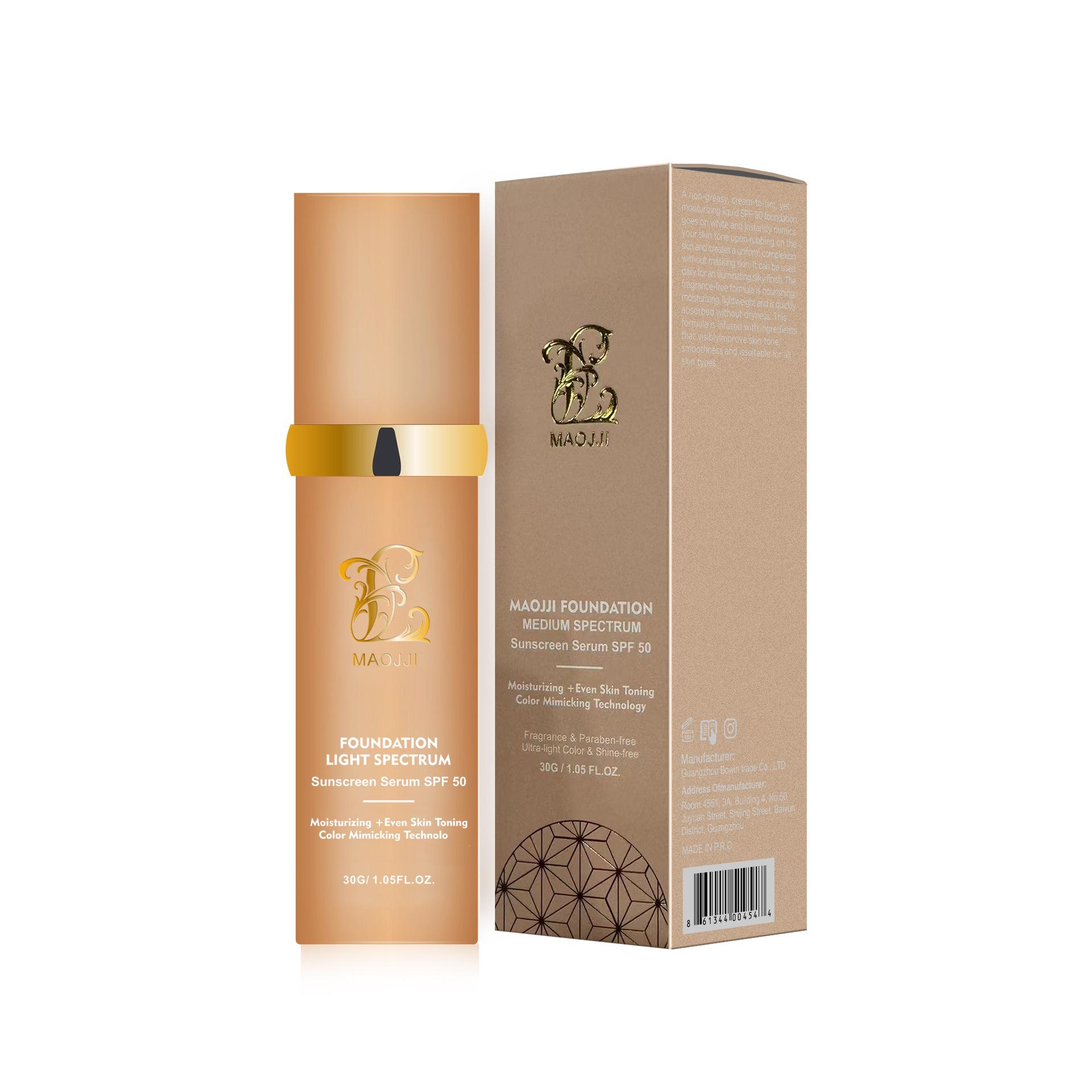 

Bionic Color-Changing 4-in-1 Concealer Foundation with Moisturizing Repair & Sun Protection
